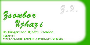 zsombor ujhazi business card
